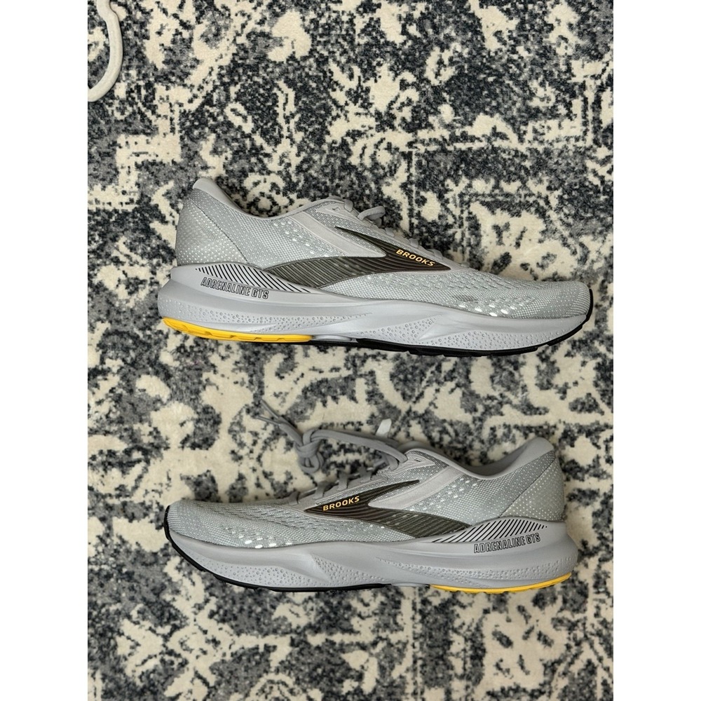 Mens 11.5 B Narrow - Brooks Adrenaline GTS 24 1104371B084 Gray Running Shoes